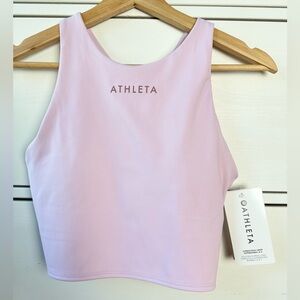 NWT ATHLETA Conscious Crop Supersonic A-C Lilac Tank Size M